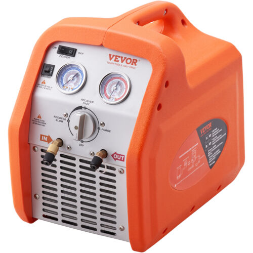VEVOR Portable 3/4 HP Refrigerant Recovery Machine for Vapor Liquid Refrigerant - Picture 12 of 12