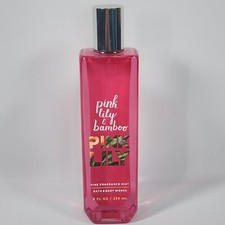 NEW Bath  Body Works PINK LILY  BAMBOO 8 Oz Fine Fragrance Mist Discontinued