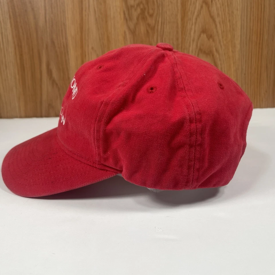 Gorra de béisbol ajustable Yupoong roja juvenil The Classics RM Hammond excavación Foto 4 de 4