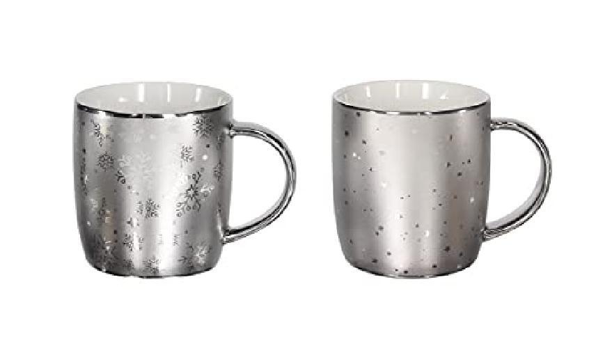 Tognana All Silver Set 2 Mug bombati