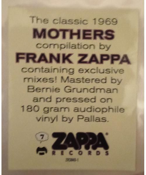 Frank Zappa Mothermania 12インチレコード Frank Zappa