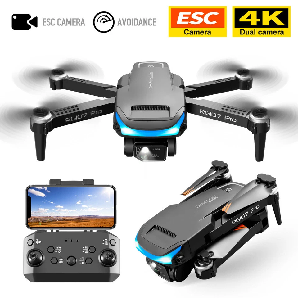Quad Air 360° Tumbling Drone RC Drone 4K HD Dual ESC Camera WIFI FPV Quadcopter - Image 2 of 4