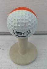 Vintage Orange  White Ping Promotional Golf Ball no Other Logos 