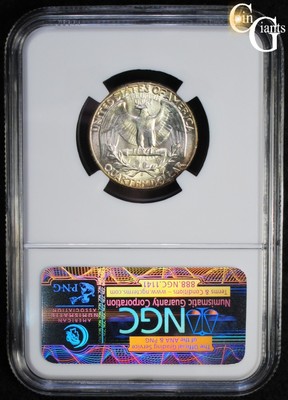 1939-D/S Washington Quarter NGC MS64 FS-501 Denver Mint Toned Coin