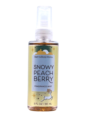BATH & BODY WORKS SNOWY PEACH BERRY FRAGRANCE MIST BODY SPRAY 3 FL