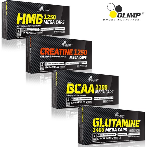 HMB Pills + CREATINE MONOHYDRATE + BCAA Amino Acids + GLUTAMINE