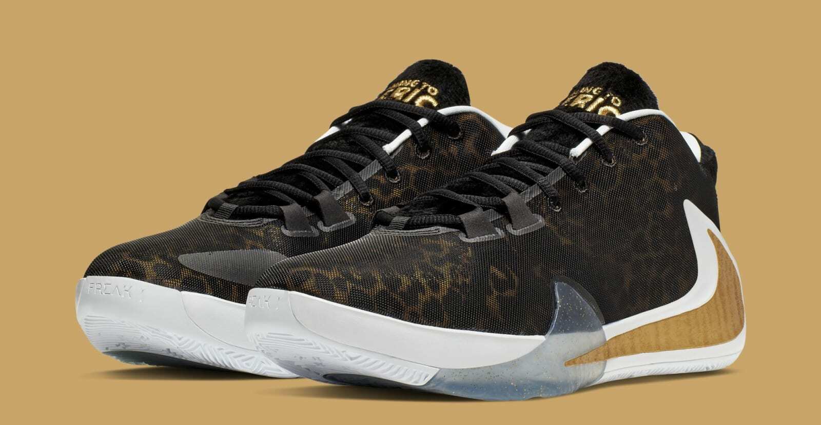 Nike Zoom Freak 1 Coming to America Animal Black GOLD Safari Cheetah 9.5 | eBay