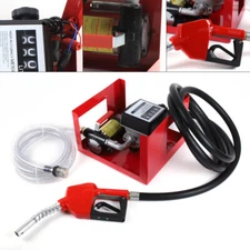 12V Electric Fuel Transfer Pump 175W-45L/Min W/Nozzle Meter Fit Oil Fuel Diesel