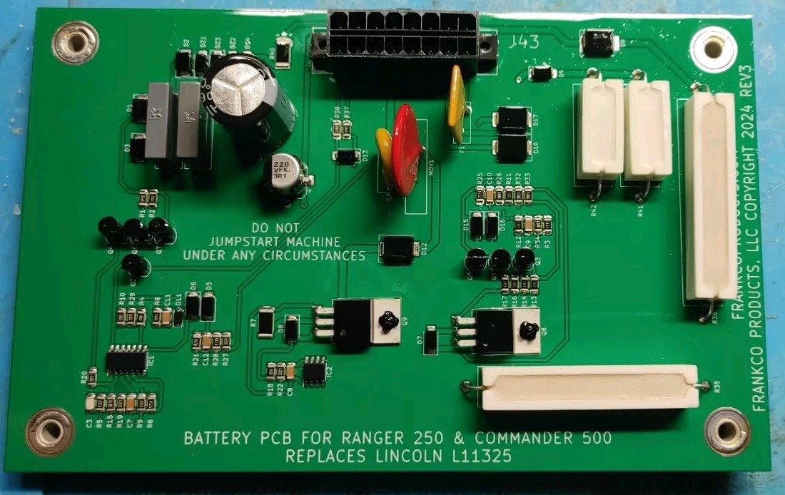Lincoln L11325-1 Replacement Battery Board For Ranger 250 and Commander 500