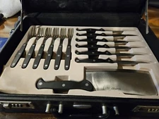 BergHOFF Worldwide 32 Piece Knife Set In Locking Carry Case Read Description 04