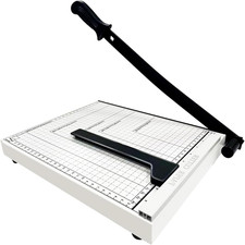 12" Guillotine Paper Cutter,Paper Cutter for Cardstock Heavy Duty 12 Inch,Cut Cl