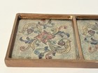 Vintage Robert M Weiss Reverse Painted Glass Wood Cross Ornate Floral Motifs 17" — photo 9