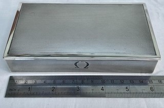 Rare Omega Sterling Silver Cigar Box Made to Commemorate The Omega Constellation