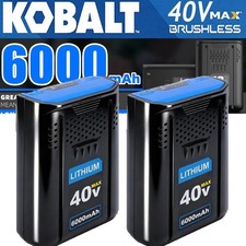 2PACK For Kobalt 40v MAX 6.0 Ah Extended Run Li-Ion Battery KB440-03 KB540-06