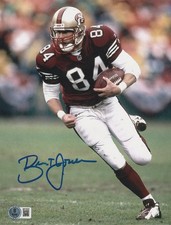BRENT JONES SAN FRANCISCO 49ERS  BECKETT AUTHENTICATED  ACTION SIGNED 8x10