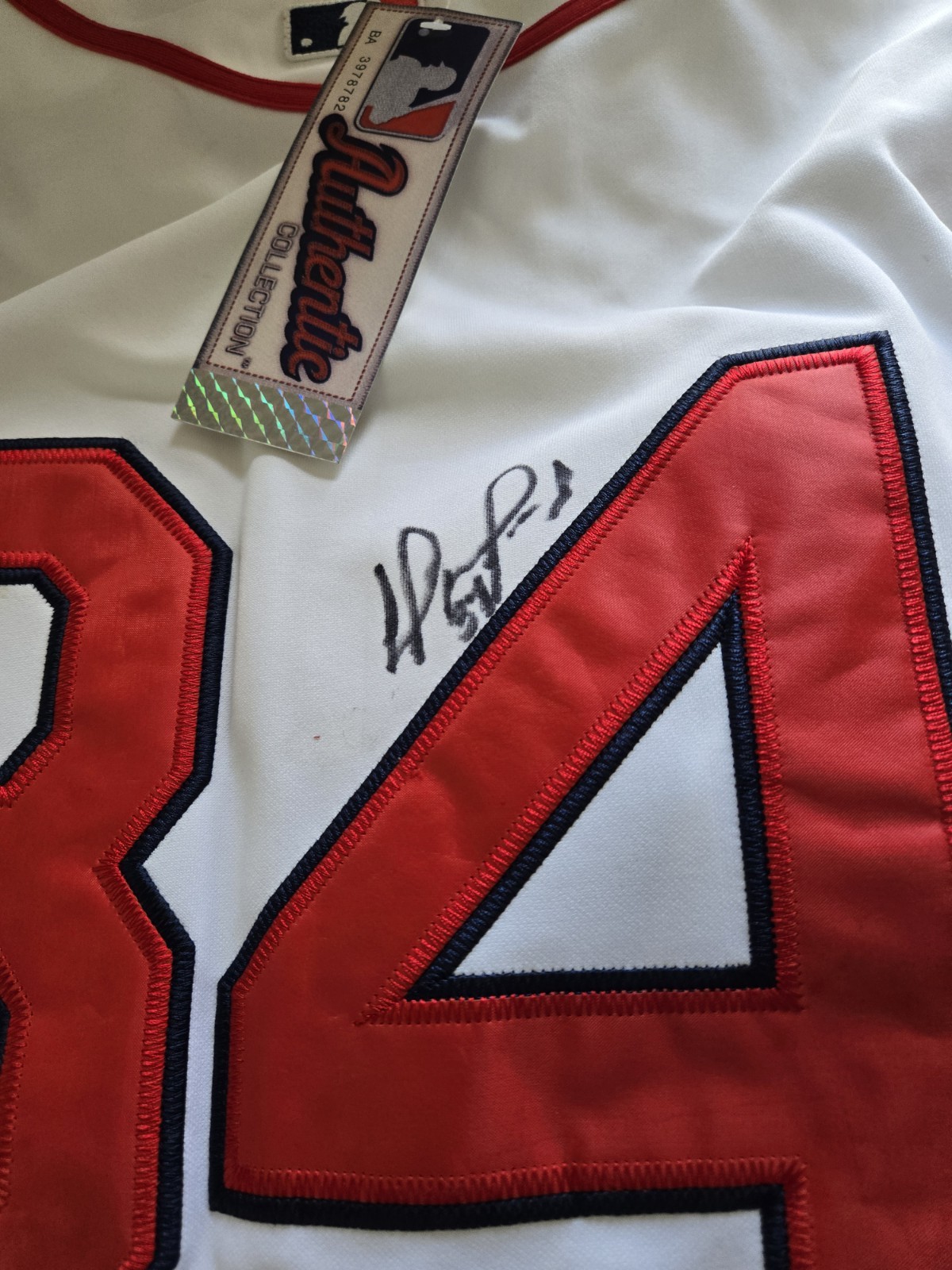 David Ortiz Autographed Signed Majestic Jersey Psa Certificate 