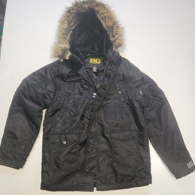 HQ Issue N-3B Parka Men's Medium M Miltary Style Classic US Air Force Style Blac