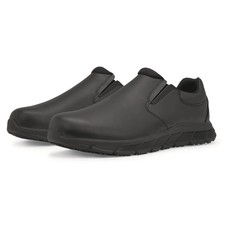 Shoes For Crews Cater II Mens Slip Resistant Shoe Black  Water resistant leather