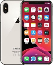 Apple iPhone X 64GB Silver A1901 Unlocked SmartPhone 
