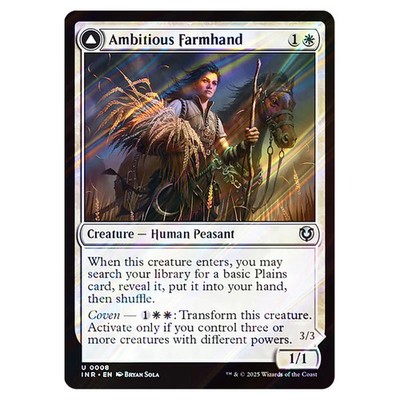 MTG Innistrad Remastered Ambitious Farmhand // Seasoned Cathar 008 (Foil)