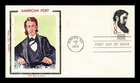 US COVER SIDNEY LANIER AMERICAN POET FDC COLORANO SILK CACHET
