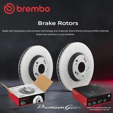 Pair Front/Rear Brembo UV Coated Brake Rotors 240mm for Fiat 500 312 2007-2025