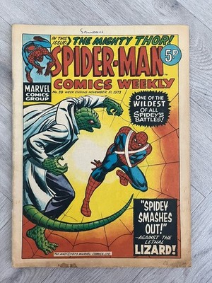 B8: SPIDER-MAN COMICS WEEKLY No. 39 Nov. 10th 1973 