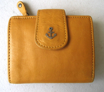 Harbour 2nd Women s Honey Brown Leather Wallet MINI Small BiFold EXCELLENT