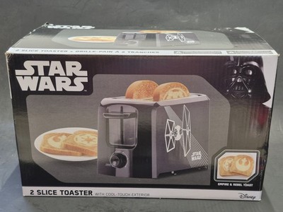 NIB Star Wars 2 Slice Toaster LSW-21CNEmpire & Rebel Toast Cool