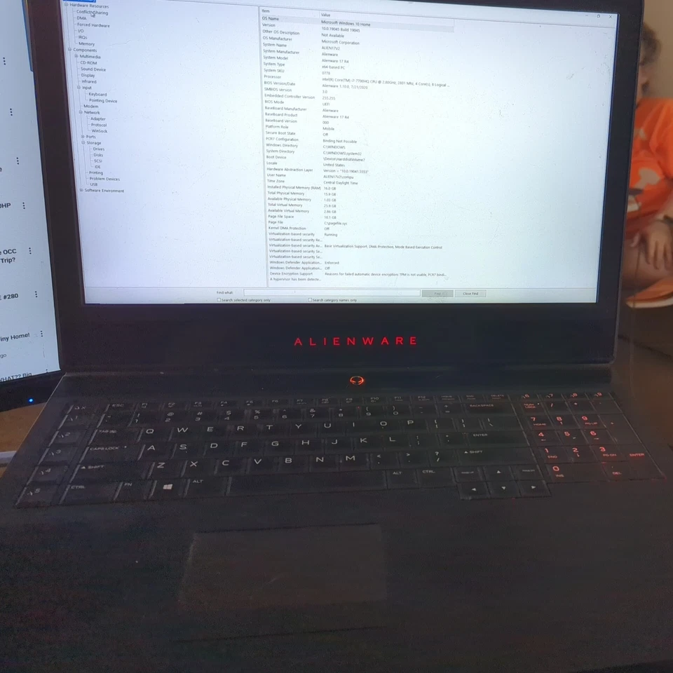 Amplificador de gráficos Alienware AW17R4 *AND* todos los cables Foto 4 de 4