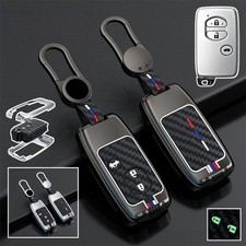 Alloy Soft Silicone Car Key Fob Case Cover For Toyota Corolla Prado Land Cruiser