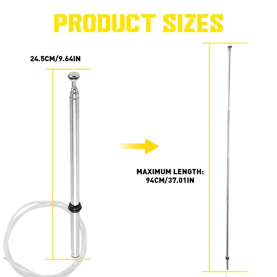 Mástil de antena de alimentación premium para Lexus SC300 SC400 SC430 1992-2000 repuesto EKK Foto 4 de 4