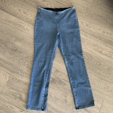 Belle by Kim Gravel Jeans Flexibelle Classic Blue Wash, Back Seam, Size 12