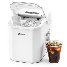 Ice Maker Machine with Handle, 26lbs in 24Hrs, Auto-Cleaning Portable Ice Mak...