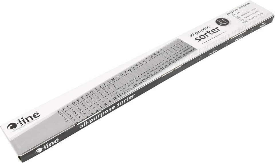 C-Line All-Purpose Document Sorter, 2.5 x 23.5 Inch, Blue model - (30526) - Image 4 of 4