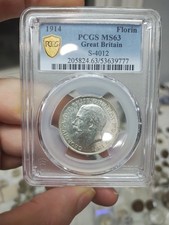 Great Britain 1914 Florin PCGS MS63