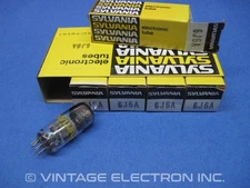 LOT OF (5) NOS 6J6A (6J6) Vacuum Tubes - SYLVANIA - USA - 1970's (MATCHED PAIRS)