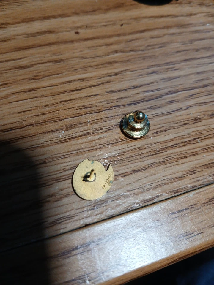 Pin de corbata dorada Castillo de Aladino, dado por 5 años de servicio. Muy raro Foto 3 de 4