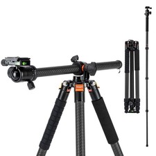 Fotopro Carbon Fiber Horizontal Tripod, 75 Inch Camera Tripod with 360 Degree...