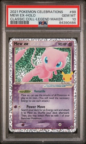 2021 Pokemon Celebrations Mew EX Holo Classic Coll-Legend Maker PSA 10 #88