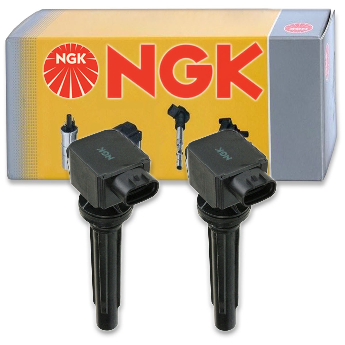 2 pc NGK 48746 U5203 Ignition Coils for UF562 UF-562 IC642 E1062 921-2131 id