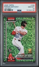 2026 TOPPS HOLIDAY #189 ROMAN ANTHONY ROOKIE RC PSA 10