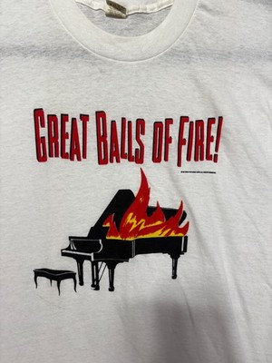 Great Balls of Fire 1989 Vintage Orion Single Stitch T-Shirt Screen Stars Large