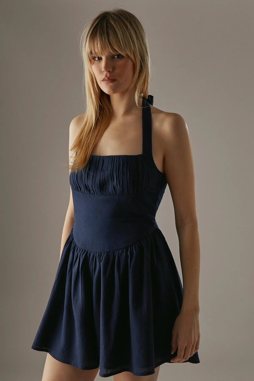 Warehouse Navy Playsuit Womens Casual Playsuits