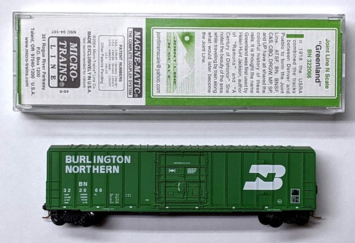 MTL S Micro-Trains 4.107 Special Run Burlington Northern BN 322066 50' vagón de carga | Zustand: New