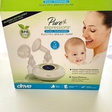 Pure Expressions Drive Medical Dual Channel Electric Breast Pump New