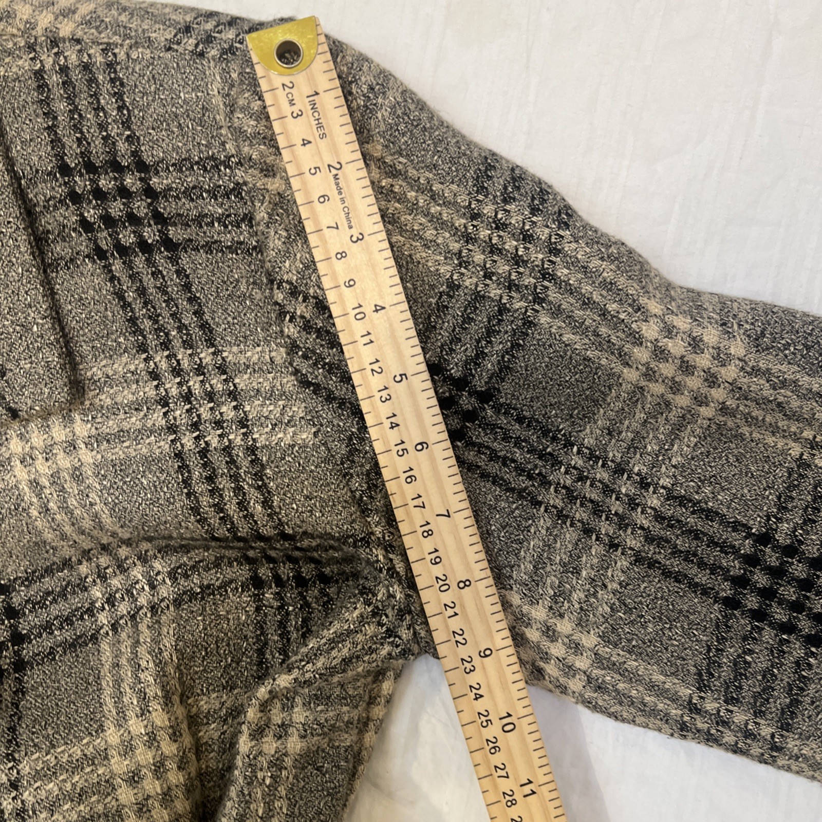 Vintage In Cinq Women’s Skirt Suit Size 8  Plaid Tweed Jacket Pencil Skirt Set
