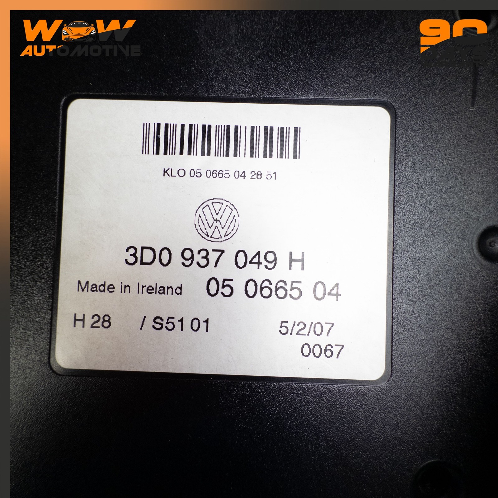 Bentley Continental GT 2007-2011 FRONT Onboard supply control module
