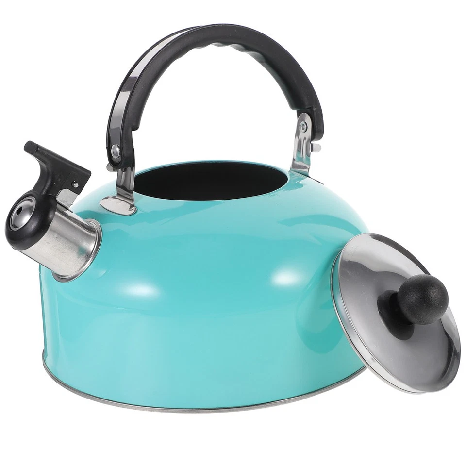  Stainless Steel Tea Kettle Stovetop Whistling Pot Pots for Boiling Water - Image 4 of 4