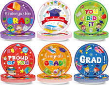 60Pcs Kindergarten Graduation Party Decorations Preschool Grad 7 Inch Dessert Pl